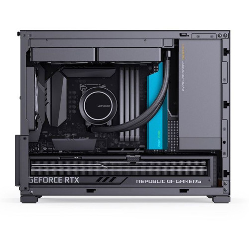 Корпус без блока питания/ Jonsbo D32 PRO BLACK, Mini-Tower , no fans, mATX, mITX,  2xUSB3.2 Gen1 Type-A, 1xUSB3.2 Gen 2 Type-C, 1xAUDIO, 1xMIC