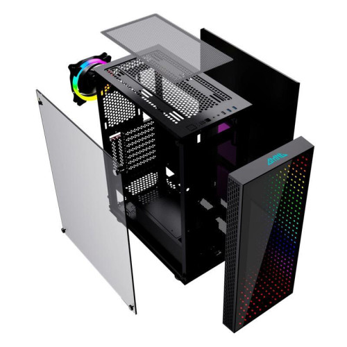 Корпус GMNG GG-CC120 черный ATX 5x120mm 5x140mm 2xUSB2.0 1xUSB3.0 audio bott PSU [GG-CC120]