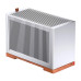 Корпус без блока питания/ Case JONSBO T9, Micro-Tower, no fan, 1xUSB-C 3.2, SFX PSU Support, mITX Silver