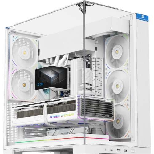 Корпус без блока питания/ Case Thermalright A70 Vision, Midi-Tower, TG, LCD, ARGB, no fans, 2xUSB-A 3.0, 1xUSB Type-C, ATX, mATX, mITX White