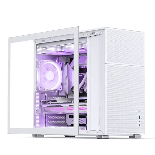 Корпус без блока питания/ Case JONSBO D41 MESH, Midi-Tower, TG, no fan, 1xUSB-A 3.2 + 1xUSB-C 3.2, ATX, mATX White