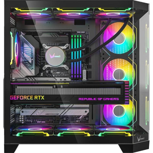 Корпус Formula Crystal Z6 Floe черный без БП ATX 2xUSB3.0 audio bott PSU