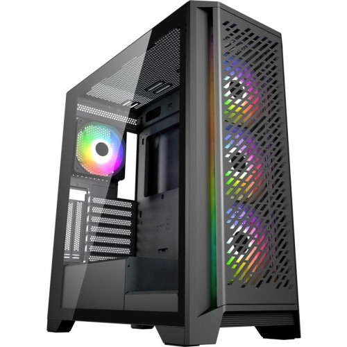 Корпус Oklick OCC-MD304 черный ATX 10x120mm 5x140mm 2xUSB2.0 1xUSB3.0 audio bott PSU [OCC-MD304]