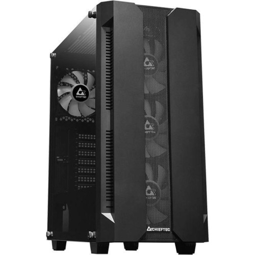 Корпус Chieftec Hunter черный ATX 4x120mm 4x140mm 2xUSB3.1 audio bott PSU [GS-01B-OP]