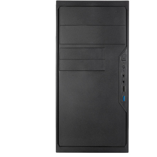 Корпус с блоком питания 450Вт./ Case Foxline FL-733, mATX, 2x5.25EXT, 2x3.5EXT, 5x3.5INT, 2xUSB3.0, HDA, w/o FAN, w/450W ATX PSU, w/1.2m EU pwr cord