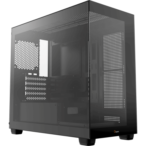 Корпус ПК без блока питания/ Case Ocypus Gamma C52 BK, Mini-Tower, TG, no fans, 1xUSB-A 3.0 + 2xUSB 2.0, mATX, mITX Black