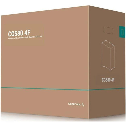 Корпус Deepcool CG580 4F черный без БП ATX 6x120mm 3x140mm 2xUSB3.0 audio bott PSU