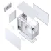 Корпус без блока питания/ Case JONSBO D41 MESH SCREEN, Midi-Tower, TG, no fan, 1xUSB-A 3.2 + 1xUSB-C 3.2, ATX, mATX White