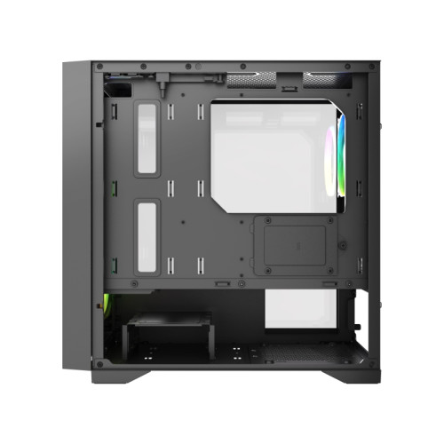 Корпус без блока питания/ Case HSPD M335, Mesh Mini-tower, Black, TG, 0.45 SPCC, 3x120mm ARGB (M11-120) mATX, mITX 160/340/180mm 2x2.5