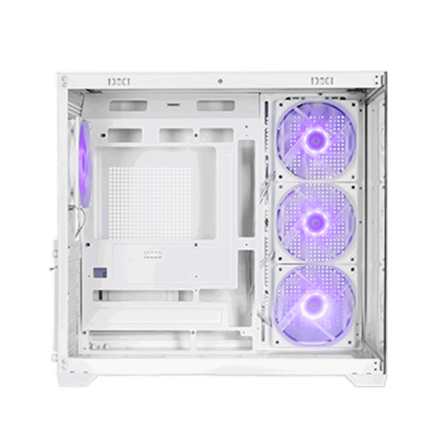 Корпус без блока питания/ Case PCCooler C3T700 ARGB WH, Midi-Tower, TG, 4x120mm ARGB, 1xUSB-A 3.0 + 1xUSB-A 2.0 + 1xUSB-C, ATX, mATX, mITX White