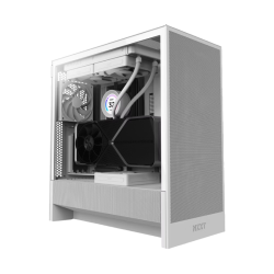 Корпус ПК без блока питания/ Case NZXT H5 Flow (2024), Midi-Tower, TG, 1x120mm, 1xUSB-A 3.2 + 1xUSB-C 3.2, E-ATX, ATX, mATX, mITX White