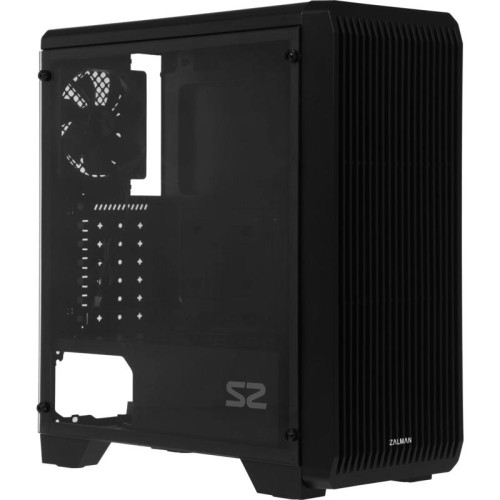 Корпус Zalman S2 TG черный ATX 4x120mm 2xUSB2.0 1xUSB3.0 audio bott PSU [S2 TG BLACK]