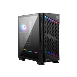Корпус ПК без блока питания/ Case MSI MPG VELOX 100P AIRFLOW, Midi-Tower, TG, 1x120mm ARGB + 3x120mm, 2xUSB-A 3.0, 1xUSB 3.2 Type-C, ATX, mATX, mITX Black