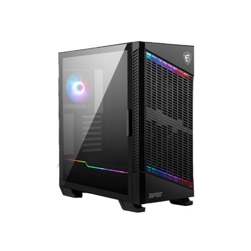Корпус ПК без блока питания/ Case MSI MPG VELOX 100P AIRFLOW, Midi-Tower, TG, 1x120mm ARGB + 3x120mm, 2xUSB-A 3.0, 1xUSB 3.2 Type-C, ATX, mATX, mITX Black