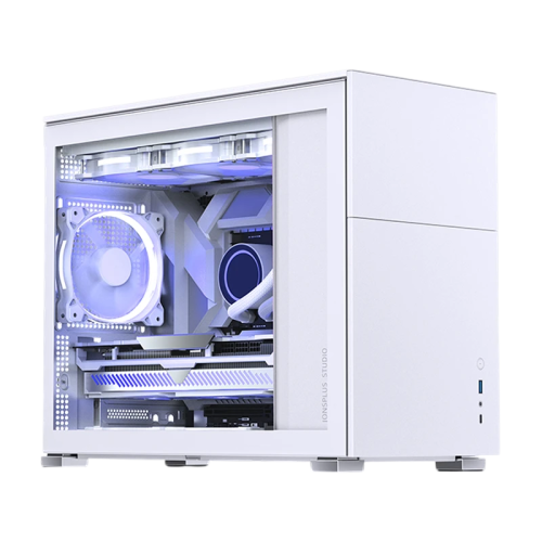 Корпус компьютерный Mini-Tower/ Case JONSBO D31 STD, Mini-Tower, TG, no fan, 1xUSB-A 3.2 + 1xUSB-C 3.2, mATX, mDTX, mITX White