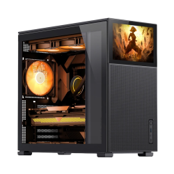 Корпус без блока питания/ Case JONSBO D41 MESH SCREEN, Midi-Tower, TG, no fan, 1xUSB-A 3.2 + 1xUSB-C 3.2, ATX, mATX Black