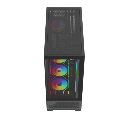 Корпус ПК без блока питания/ Case SAMA V43 Black, Midi-Tower, TG, 6x120mm ARGB, 2xUSB 3.0 + 1xUSB 3.2 Type-C, ATX, mATX, mITX Black Корпус ПК без блока питания/ Case SAMA V43 Black, Midi-Tower, TG, 6x120mm ARGB, 2xUSB 3.0 + 1xUSB 3.2 Type-C, ATX, mATX, mITX Black
