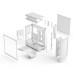 Корпус ПК без блока питания/ Case Fractal Design Meshify 3 TG Clear Tint, Midi-Tower, 3x140mm, 2xUSB-A 3.2 + 1xUSB 3.2 Type-C E-ATX, ATX, mATX, mITX, White
