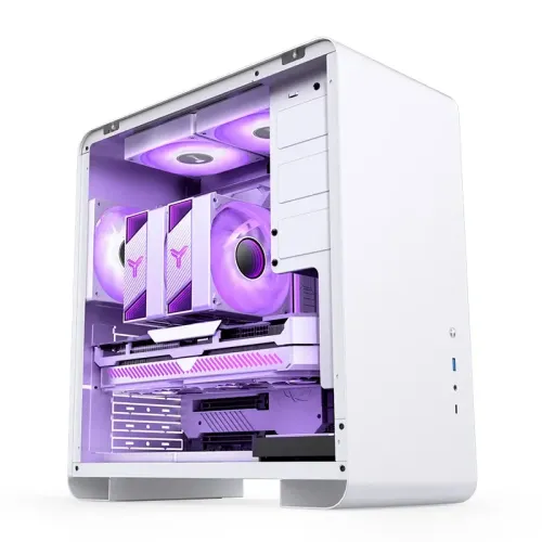 Корпус без блока питания/ Case JONSBO U4 PRO MESH, Midi-Tower, no fan, 1xUSB-A 3.2 + 1xUSB-C 3.2, ATX, mATX, mITX White