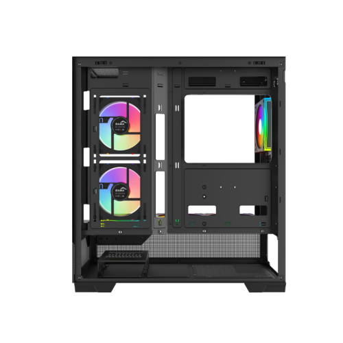 Корпус ПК без блока питания/ Case SAMA V43 Black, Midi-Tower, TG, 6x120mm ARGB, 2xUSB 3.0 + 1xUSB 3.2 Type-C, ATX, mATX, mITX Black Корпус ПК без блока питания/ Case SAMA V43 Black, Midi-Tower, TG, 6x120mm ARGB, 2xUSB 3.0 + 1xUSB 3.2 Type-C, ATX, mATX, mITX Black