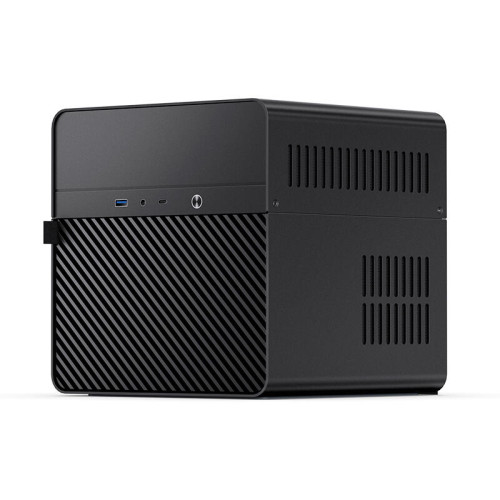 Корпус без блока питания/ Jonsbo N2 black, SFF, 1x120mm, mITX, 1*USB3.0, 1*USB 3.2 Gen2 Type-C, Audio+Mic