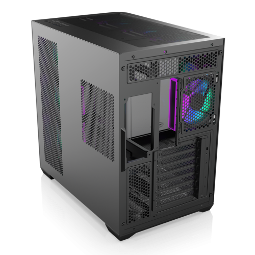 Корпус без блока питания/ Case Raijintek ATREUS BT7, Midi-Tower, TG, 7x120mm ARGB, 2xUSB-A 3.0 + 1xUSB Type-C , E-ATX, ATX, mATX, mITX Black