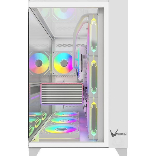 Корпус Formula Crystal Z9 белый ATX 7x120mm 2xUSB3.0 audio bott PSU [CRYSTAL Z9 W]
