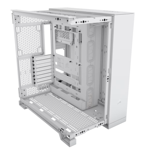 Корпус без блока питания/ Case Corsair 6500X, Midi-Tower, TG, no fan, 4xUSB-A 3.2, 1xUSB 3.2 Type-C, E-ATX, ATX, mATX, mITX White