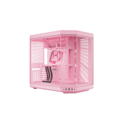Корпус без блока питания/ Case HYTE Y70, Midi-Tower, TG, no fans, 2xUSB-A 3.2, 1xUSB Type-C, E-ATX, ATX, mATX, mITX Strawberry Milk