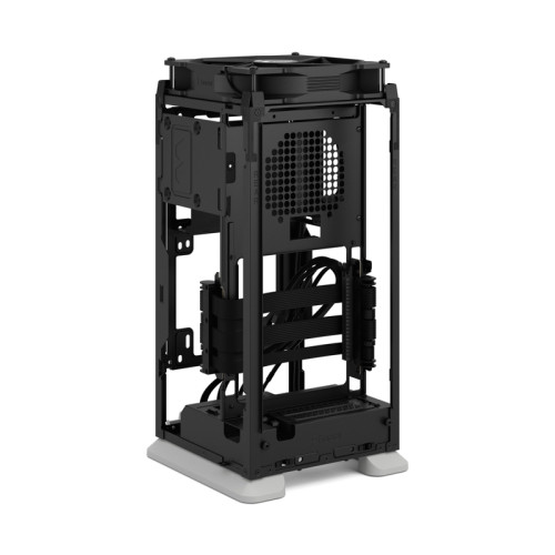 Корпус без блока питания/ Case Fractal Design Mood, Mini-Tower, 1x180mm, 2xUSB-A 3.0 + 1xUSB 3.2 Type-C, SFX PSU Support, mITX Light Gray