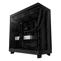 Корпус без блока питания/ Case NZXT H6 Flow, Midi-Tower, TG, 3x120mm, 2xUSB-A 3.2 + 1xUSB-C 3.2, ATX, mATX, mITX Black