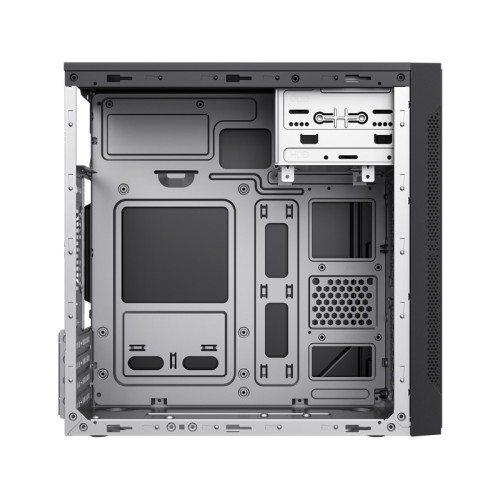 Корпус без блока питания/ Foxline FL-708-U31 mATX case, black, w/o PSU, w/1xUSB2.0+1xUSB3.0, no pwr cord, w/o FAN