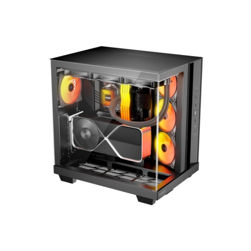 Корпус ПК без блока питания/ Case be quiet! LIGHT BASE 500 LX, Midi-Tower, TG, 4x120mm ARGB, 2xUSB-A 3.2, 1xUSB 3.2 Type-C, ATX, mATX, mITX Black