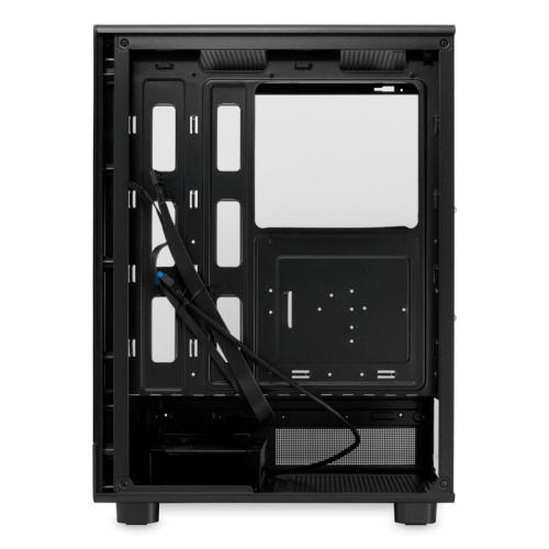 Корпус без блока питания/ HSPD F510, Panoramic Mid Tower, Black, TG, 0.5 SPCC, no fans ATX, mATX, mITX 180/280/160mm 1x2.5