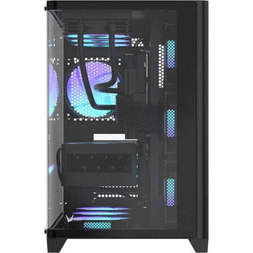 Корпус Formula Crystal U2 черный без БП ATX 1xUSB2.0 1xUSB3.0 1xUSB3.1 audio bott PSU