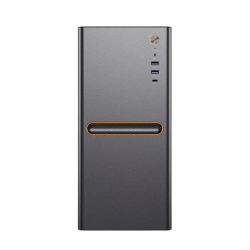 Корпус c блоком питания 450 Ватт/ Case Foxline FL-512 mATX case, black, w/450W PSU 12cm, w/1xUSB2.0 + 1xUSB3.0 + 1xType-C (USB2.0) + HD audio, w/pwr cord, w/o FAN