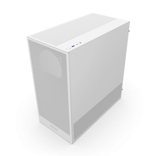 Корпус ПК без блока питания/ Case NZXT H5 Flow (2024), Midi-Tower, TG, 1x120mm, 1xUSB-A 3.2 + 1xUSB-C 3.2, E-ATX, ATX, mATX, mITX White