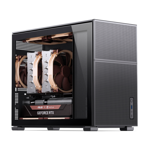 Корпус без блока питания/ Корпус JONSBO D31 MESH Black MATX без БП, боковая панель из закаленного стекла, mini-ITX, micro-ATX, черный