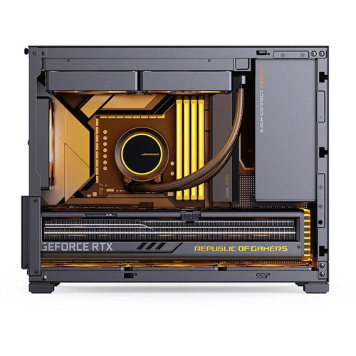 Корпус без блока питания/ Jonsbo D32 PRO BLACK, Mini-Tower , no fans, mATX, mITX,  2xUSB3.2 Gen1 Type-A, 1xUSB3.2 Gen 2 Type-C, 1xAUDIO, 1xMIC