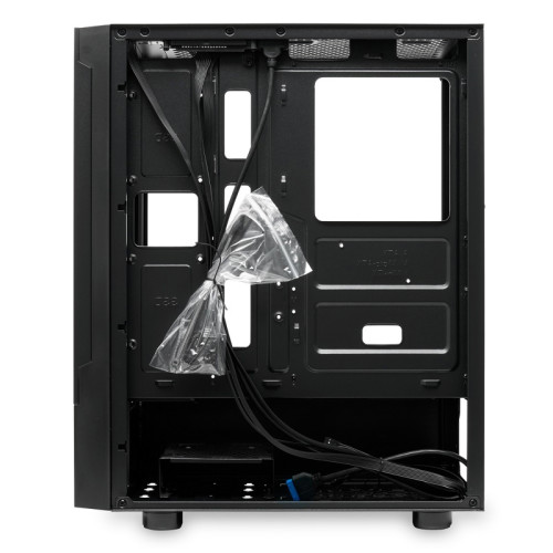 Корпус без блока питания/ Case HSPD M540, Mesh Mid Tower, Black, TG, 0.45 SPCC, no fans, ATX, mATX, mITX, 160/300/150mm, 2x2.5
