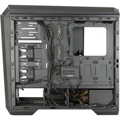 Корпус Chieftec Stallion II черный ATX 2x120mm 2x140mm 1x180mm 1xUSB2.0 audio bott PSU [GP-02B-UC-OP]