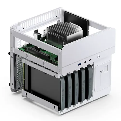 Корпус без блока питания/ Case JONSBO N2, Mini-Tower, 1x120mm, 1xUSB-A 3.0 + 1xUSB-C 3.2, SFX PSU Support, mITX White