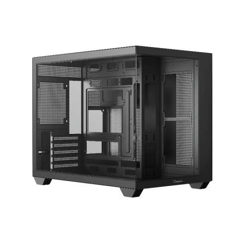 Корпус ПК без блока питания/ Case Ocypus Gamma C54 BK, Midi-Tower, TG, no fans, 1xUSB-C + 2xUSB 3.0, mATX, mITX Black
