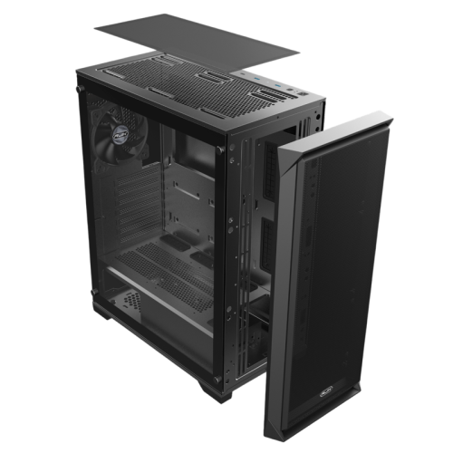 Корпус без блока питания/ Case Raijintek ARCADIA 41, Midi-Tower, TG, 1x120mm, 2xUSB-A 3.0 + 1xUSB-C, ATX, mATX, mITX Black