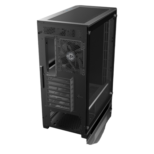 Корпус без блока питания/ Case Raijintek ARCADIA 41, Midi-Tower, TG, 1x120mm, 2xUSB-A 3.0 + 1xUSB-C, ATX, mATX, mITX Black