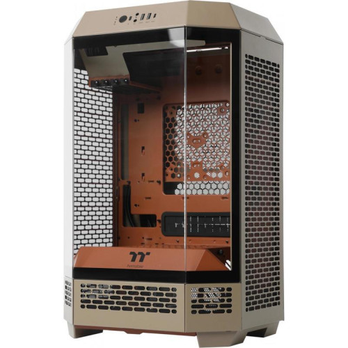Корпус Thermaltake The Tower 300 Gravel Send коричневый mATX 8x120mm 6x140mm 2xUSB3.0 audio bott PSU [CA-1Y4-00SGWN-00]