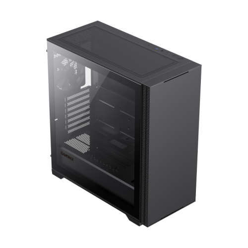 Компьютерный корпус E-ATX, без блока питания/ Gamemax Quest E-ATX case, black, w/o psu, w/1xUSB3.0+2xUSB2.0+1xTYpe-C Gen2, Combo Audio, w/1x12cm Black Fan (FN-12WFBK)