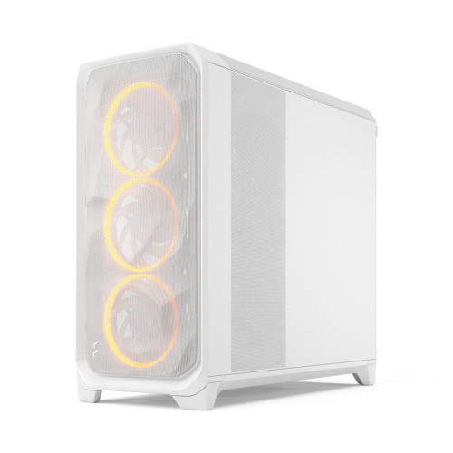 Корпус ПК без блока питания/ Case Fractal Design Meshify 3 XL RGB TG Clear Tint, Full-Tower, 3x140mm ARGB, 2xUSB-A 3.2 + 1xUSB 3.2 Type-C SSI-EEB, SSI-CEB, E-ATX, ATX, mATX, mITX, White