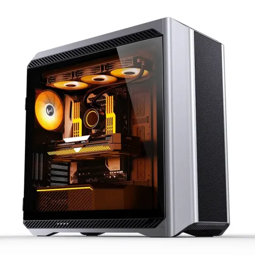 Корпус без блока питания/ Case JONSBO D500, Full-Tower, TG, 3x140mm ARGB, 2xUSB-A 3.2 + 1xUSB-C 3.2, E-ATX, ATX, mATX, mITX Silver