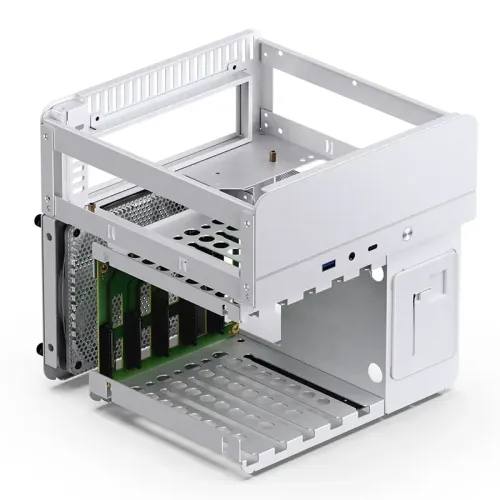 Корпус без блока питания/ Case JONSBO N2, Mini-Tower, 1x120mm, 1xUSB-A 3.0 + 1xUSB-C 3.2, SFX PSU Support, mITX White